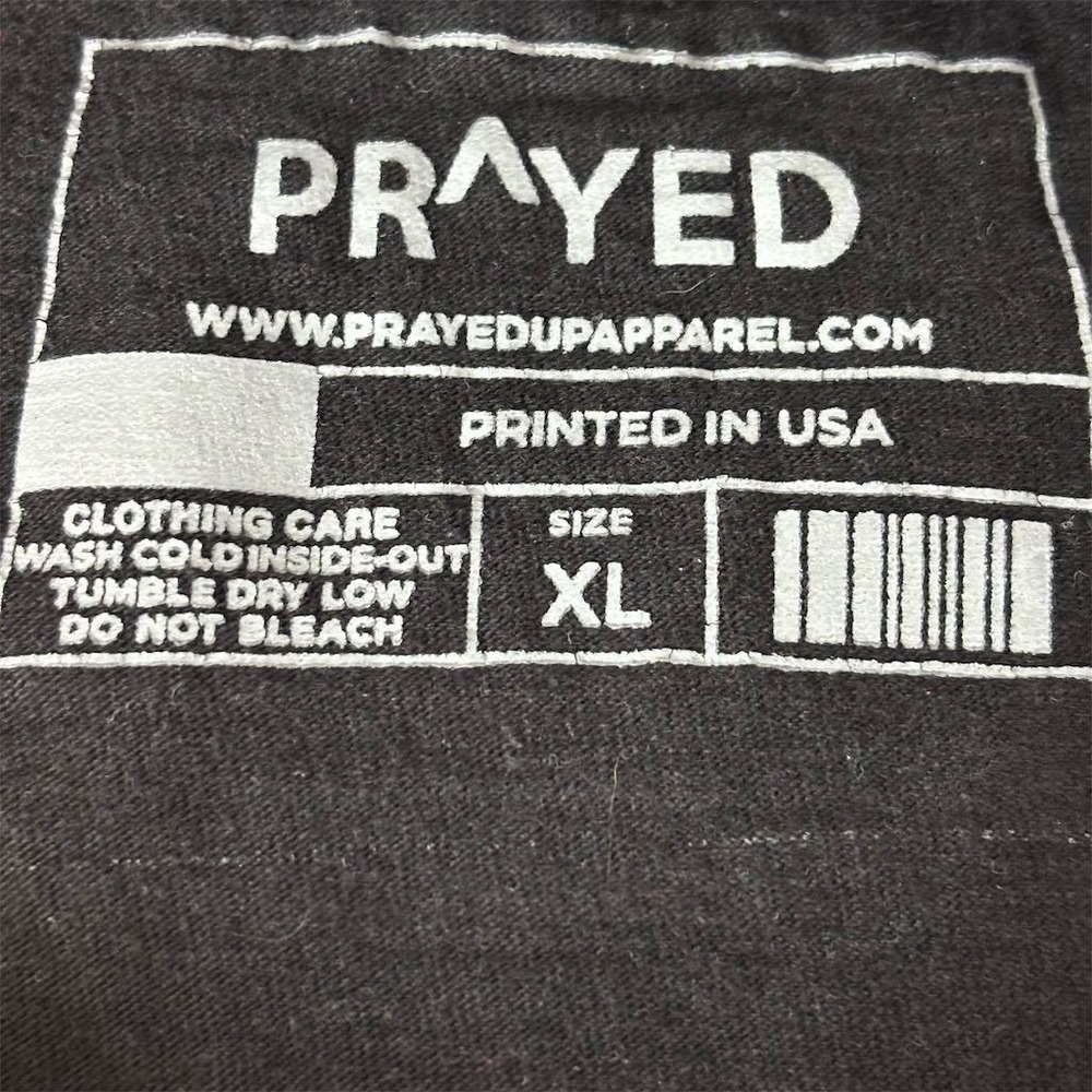 Prayed Up Apparel Unisex Christian‎ T-Shirt XL Black Graphic Print - Picture 3 of 4
